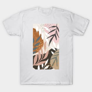 Pastel Floral Leafs Celestes Studio© T-Shirt